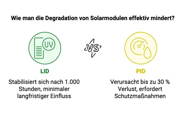Lebensdauer PV Anlage (2) Der Unterschied zwischen LID und PID.