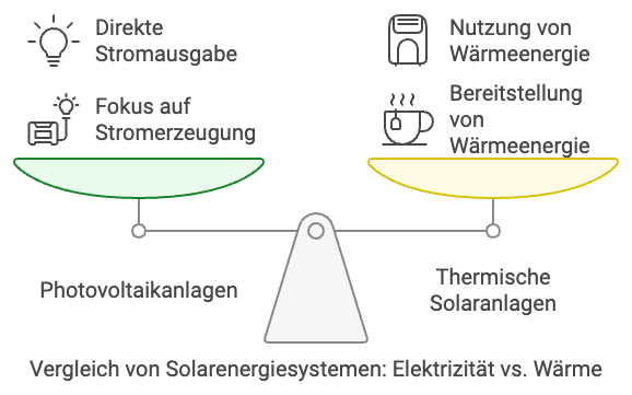 Unteschied zwischen Solar und Photovoltaik Der Unterschied zwischen Solar und Photovoltaik auf der Waagschale.